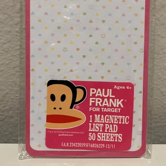❤️NEW Paul Frank Julius Monkey Children’s Cartoon Y2K Note Pad Fridge Magnet❤️ - Picture 2 of 7